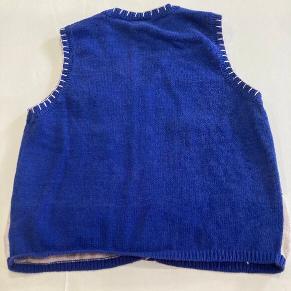 Vintage Capacity Winter Ugly Christmas Sz XL Sweater Vest Embroidered Snowman - Picture 9 of 11